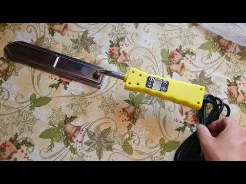 Видео: Обзор електрического ножа с регулятором температуры! В конце видео, нож в работе!