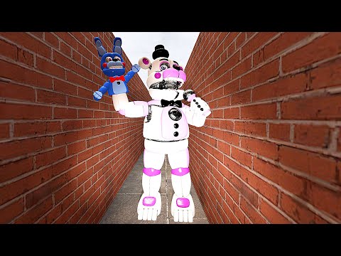 Видео: Аниматроники в лабиринте гоняются за нами FNAF COOP GMOD Лучшее ► Garry's Mod