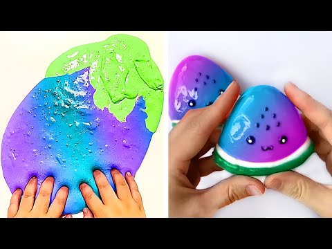 Видео: 8-часовая подборка необычно удовлетворяющих видео со слаймами АСМР без музыки - Расслабляющие слаймы