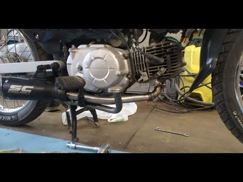 Видео: Прямоток на Honda super cub AA04