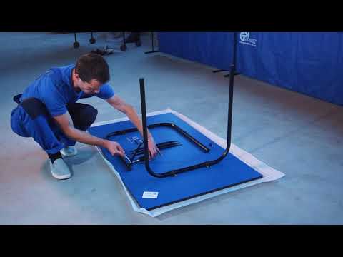 Видео: Руководство по сборке детского теннисного стола "GSI-sport"  модель "Junior"