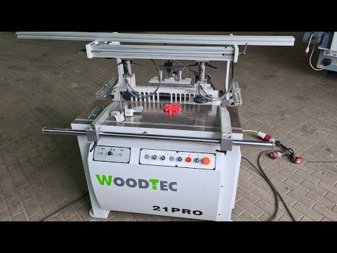 Видео: Сверлильно присадочный станок б/у WoodTec 21 PRO