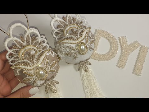 Видео: Роскошные Новогодние игрушки #Marine_DIY_Guloyan