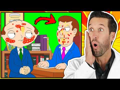 Видео: ВРАЧ смотрит короткие медицинские сцены из Гриффины (ЧАСТЬ 4)