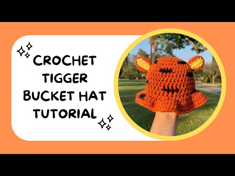 Видео: Урок по вязанию панамы с тигром крючком — детский размер