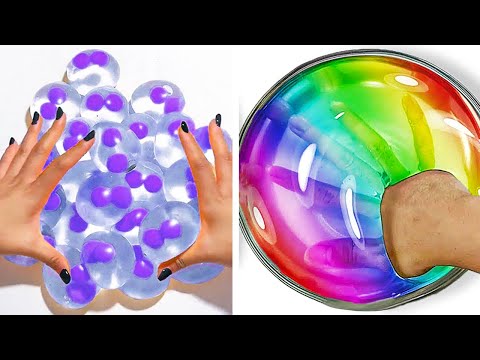 Видео: Расслабляющие АСМР-видео со слаймом для сна | Satisfying Slime No Talking ASMR 3763