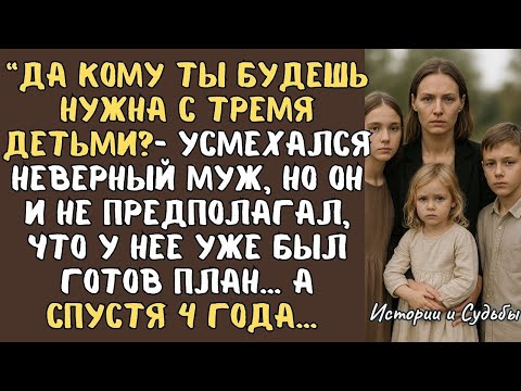 Видео: “Да кому ты будешь нужна с тремя детьми? - усмехался неверный муж, но он и не предполагал, что она…