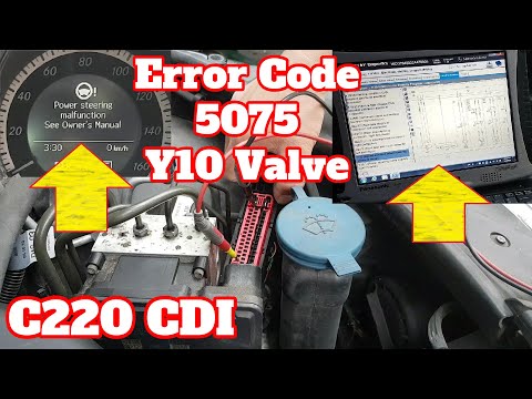 Видео: Mercedes W204 тяжелый гидроусилитель руля... Диагностика и ремонт неисправностей.