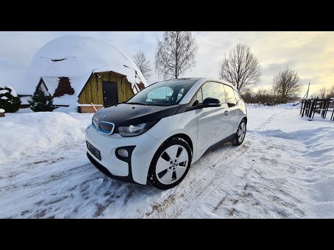 Видео: Первый BMW i3 94Ah 33 kWh 2017 г. без REX в Пскове!!! Полностью электрический автомобиль!