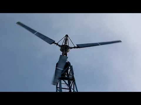 Видео: Старт и работа отбалансированого ветряка