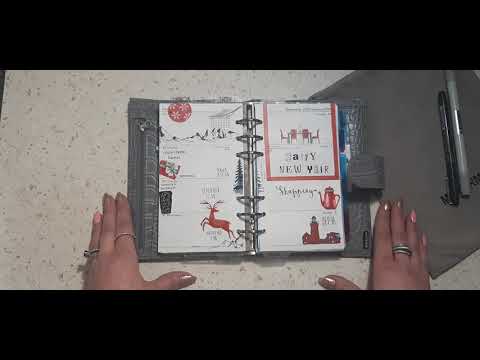 Видео: Зимние развороты в органайзере moterm personal croc grey/ ежедневник с Aliexpress