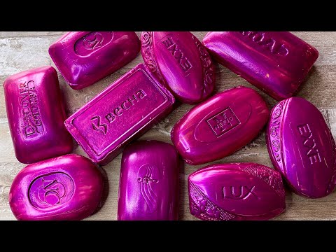 Видео: ASMR SOAP| Cutting colored soaр | Soap Carving| Резка крашенного мыла