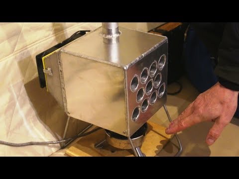 Видео: Теплообменник для зимней рыбалки Миасский Отопление палатки зимой