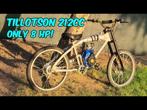 Видео: Строим 212-кубовый 4-тактный моторизованный велосипед, развивающий скорость более 60 миль в час!