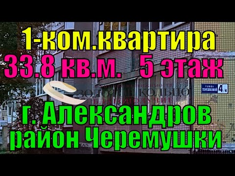 Видео: Продается 1 - ком. квартира район Бл.Черемушки, ул. Терешковой, гор. Александров