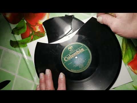 Видео: Граммофонная пластинка, чем склеить и как проверить.