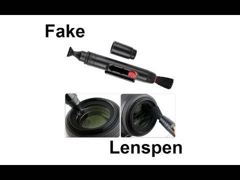 Видео: Lenspen original fake подделка Сэкономить или дорогой брендовый карандаш чистки оптики Lens Cleaning