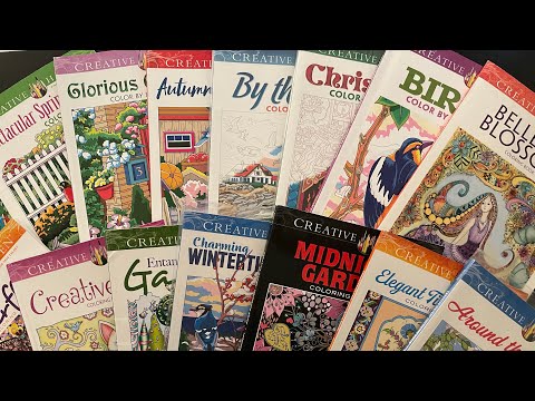 Видео: Моя коллекция раскрасок (1 часть) CREATIVE HAVEN