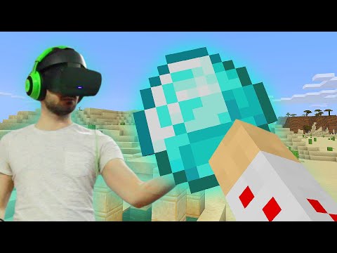 Видео: ПЪРВИЯТ НИ ДИАМАНТ В MINECRAFT ВИРТУАЛНА РЕАЛНОСТ