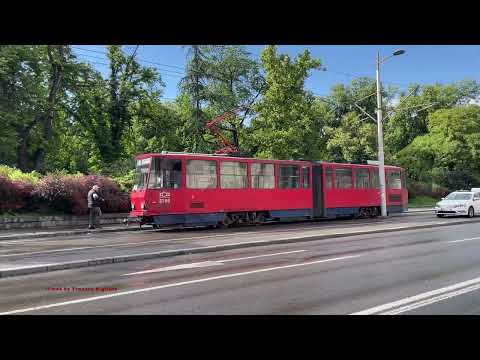 Видео: Београдски трамвај - Trams in Belgrade, Serbia 2025