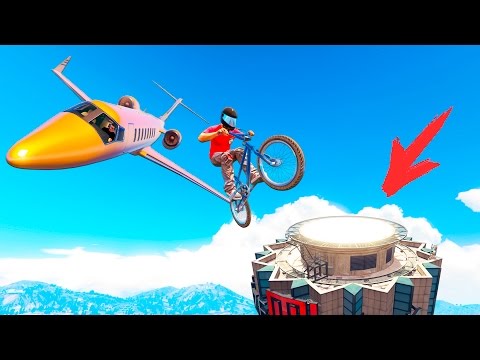 Видео: ЗАЛЕТЕТЬ НА МЕЙЗ БАНК НА BMX С САМОЛЁТА В ГТА 5