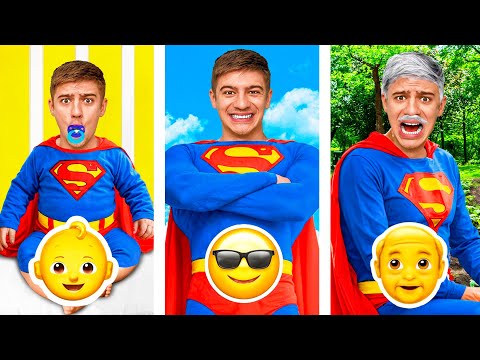 Видео: СУПЕРГЕРОЙ от РОЖДЕНИЯ до СМЕРТИ за 24 ЧАСА !
