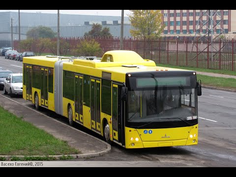 Видео: Автобус Минска МАЗ-215,гос.№ АТ 0052-7,марш.130 (25.01.2020)