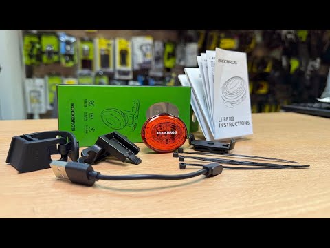 Видео: Фонарь задний Rockbros c датчиками сна и торможения LT RR100 24720004001