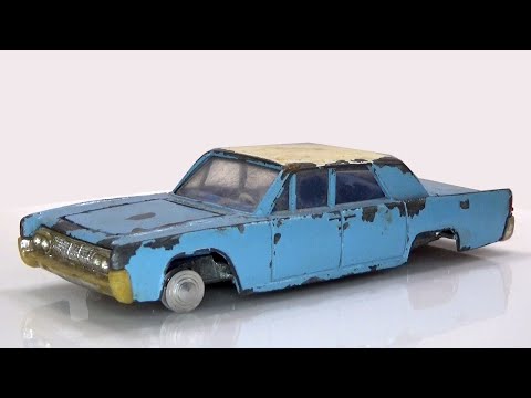 Видео: Lincoln Continental восстановление модели Dinky 1964 года до заводского состояния.