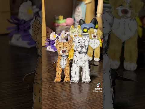 Видео: Подборка бумажных собак из тт.🐾 #paperdog 