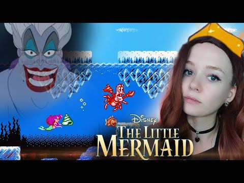 Видео: The Little Mermaid, Русалочка. Где лучше - Dendy или Sega? Обзор.