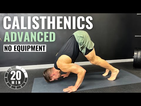 Видео: 20-минутная тренировка по калистенике для продвинутого уровня дома | Без оборудования