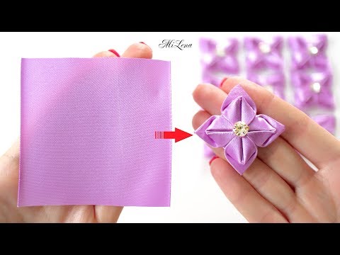 Видео: ЦВЕТОК ИЗ КВАДРАТА / FLOWER FROM THE SQUARE