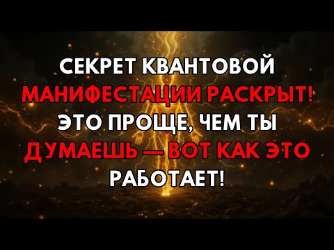 Видео: Квантовая Манифестация: Тайны Раскрыты! Ты Не Поверишь, Как Это Просто Работает