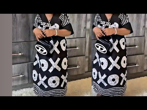 Видео: Как раскроить и сшить детское платье-бубу с V-образным вырезом | Простой способ обработки выреза