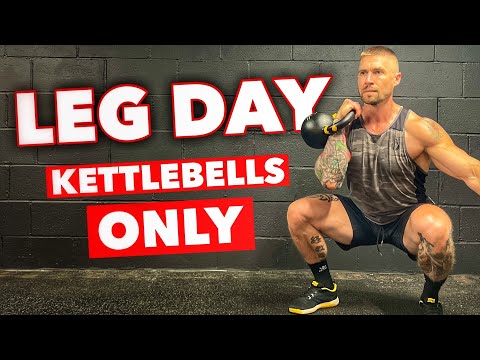 Видео: День ног ТОЛЬКО с гирями | Полная тренировка