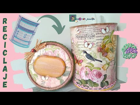 Видео: ПЕРЕРАБОТКА БАНКА ДЛЯ КОРОБКИ С САЛФЕТКАМИ И ПОЛОТЕНЦАМИ, ПОНОШЕННЫЙ ШИК.