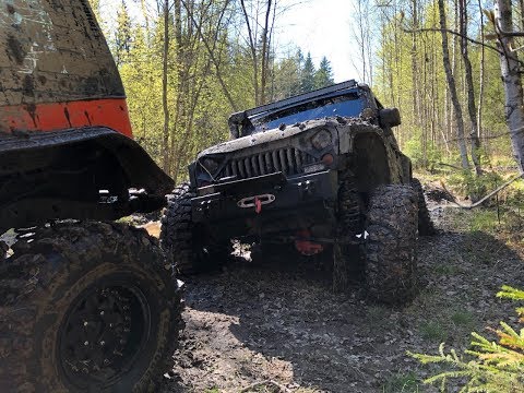 Видео: Эвакуация из леса Jeep Wrangler Rubicon