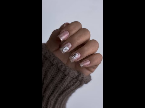 Видео: Флористика + "шелковый эффект" магнитных гель-лаков. #nailart #флористика #маникюр