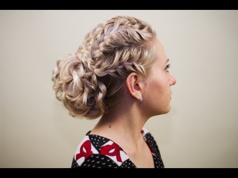 Видео: Прическа из косичек "Вечерняя". Evening hairstyle of braids