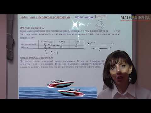 Видео: Курс підготовки до ЗНО. Математика . Задача на рух