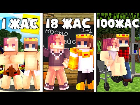 Видео: МЕН 24 САҒАТТЫҢ ІШІНДЕ 100 ЖЫЛ ӨМІР СҮРДІМ қазақша майнкрафт казакша космо
