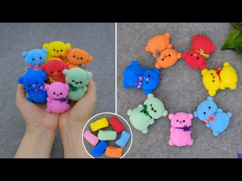 Видео: Уверена, что таких мишек вы еще не делали!😍Мишки из резинок для волос🐻Легко и быстро!