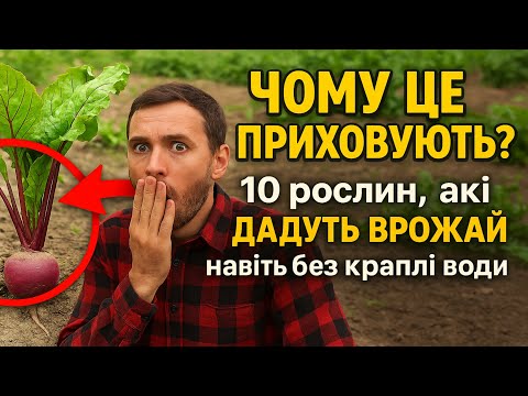 Видео: ЧОМУ ЦЕ ПРИХОВУЮТЬ? 🤫 10 рослин, які ДАДУТЬ ВРОЖАЙ навіть без краплі води.