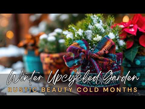 Видео: Зимний декор для сада из переработанных материалов: превратите мусор в деревенскую красоту для хо...