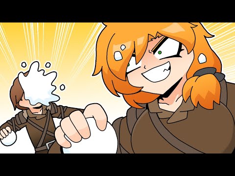 Видео: Снежный бой - майнкрафт аниме