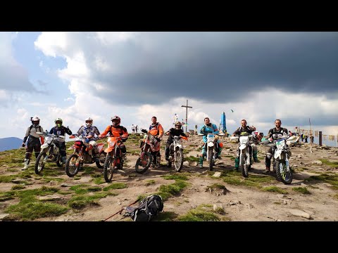 Видео: Говерла виїзд на мотоциклах восхождение на гору Hard Enduro Kolomyia Хард Ендуро Коломия  1.09.2019