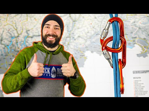 Видео: Аварийный спуск по веревке с карабином и без него!