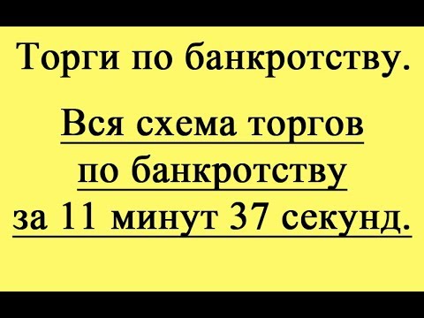 Видео: Вся схема торгов по банкротству за 11 минут 37 секунд.