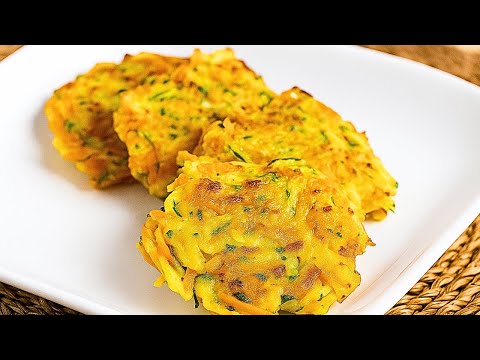 Видео: Золотые оладьи из моркови и кабачков – вы захотите готовить их каждый день!